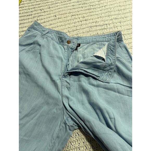 ANA Lyocell Wide Leg Pants Womens Sz 14 Blue 76163-5 Casual Quiet Luxury Beachy - Picture 6 of 8